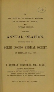 On the relation of practical medicine to philosophical method, and popular opinion