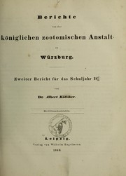Berichte von der k©œniglichen zootomischen Anstalt zu W©ơrzburg