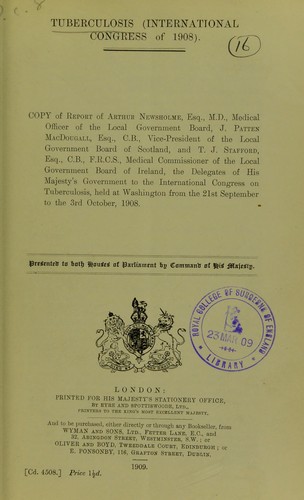 Tuberculosis (International Congress of 1908)