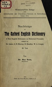 Nachtra ge zu A.H. Murray