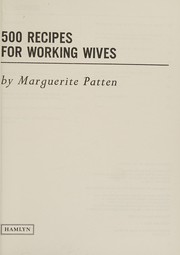 500 recipes for working wives