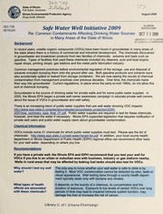 Safe water well initiative 2009