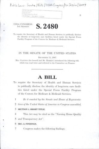 A bill to require the Secretary of Health and Human Services to publically disclose the identity of long-term care facilities listed under the Special Focus Facility Program of the Centers for Medicare & Medicaid Services