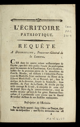 L'e critoire patriotique