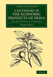 Dictionary of the Economic Products of India