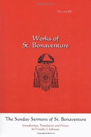 The Sunday sermons of St. Bonaventure