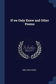If We Only Knew and Other Poems