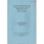 Pattern, Mechanism and Adaptive Significance of Territoriality in Herring Gulls (Ornithological Monographs)