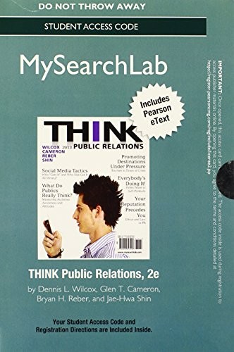 MySearchLab with Pearson EText -- Standalone Access Card -- for THINK Public Relations
