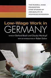Low-wage work in Germany