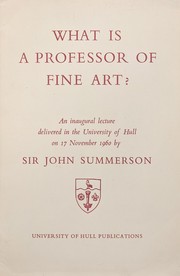 What is a Professor of Fine Art?