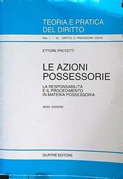 Le azioni possessorie