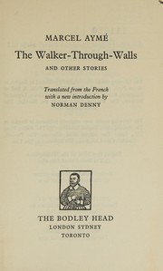 The walker-through-walls, and other stories
