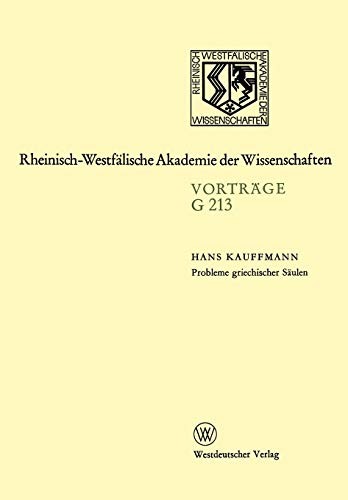 Probleme griechischer Säulen