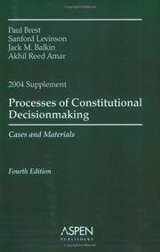 Process of constitutional decisionmaking 2004