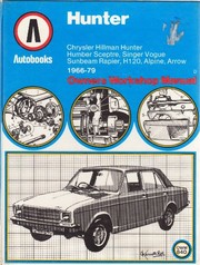 Chrysler Hillman Hunter 1966-79 autobook