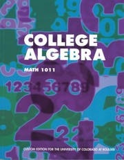 College Algebra for University of Colorado at Boulder (Math 1011)
