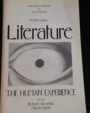 Instructor's manual to accompany fourth edition literature, the human experience