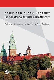 Brick and Block Masonry - from Historical to Sustainable Masonry