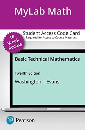 Basic Technical Mathematics -- MyLab Math with Pearson eText Access Code
