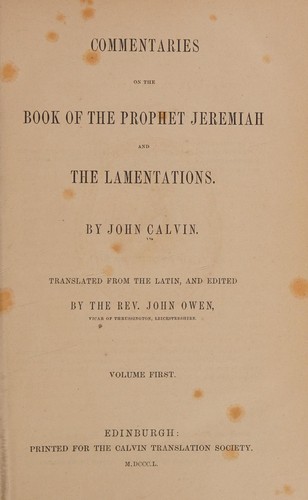 Calvin's commentaries