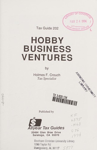 Hobby business ventures