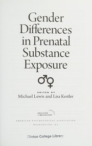 Gender differences in prenatal substance exposure
