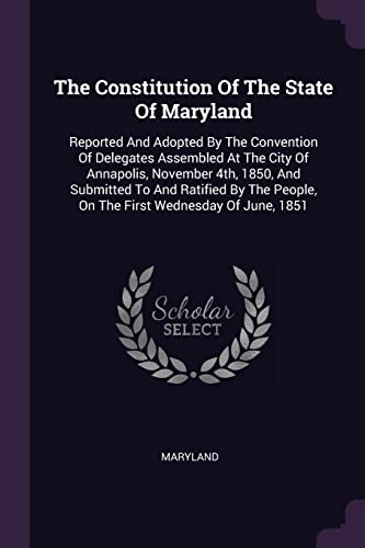 Constitution of the State of Maryland