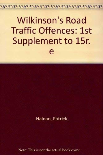 Wilkinson's Road Traffic Offences