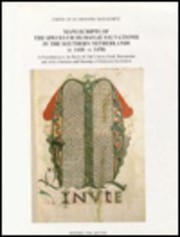 Manuscripts of the Speculum humanae salvationis in the southern Netherlands, c. 1410-c. 1470