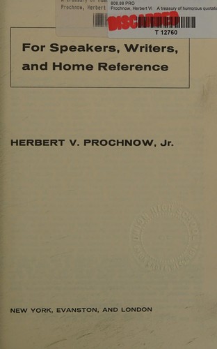 A treasury of humorous quotations
