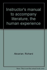 Instructor's manual to accompany literature, the human experience