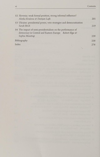 Semi-presidentialsim in Central and Eastern Europe