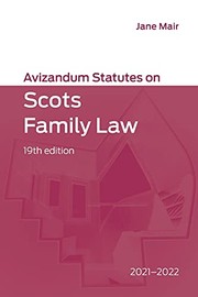 Avizandum Statutes on Scots Family Law