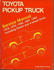 Toyota Pickup Manual, 1980-1982