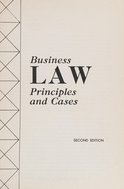 Business law principles and cases