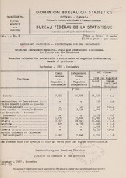 Restaurant, caterer and tavern statistics