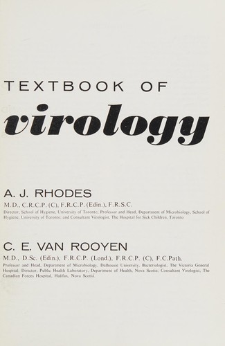 Textbook of virology