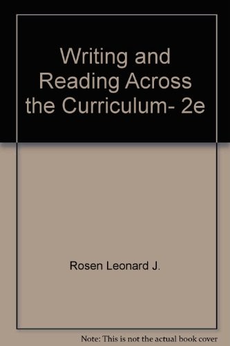 Writing and Reading Across the Curriculum, 2e