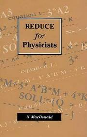 REDUCE for physicists