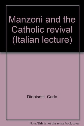 Manzoni and the Catholic revival