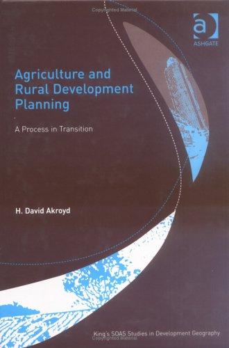 Agriculture and rural development planning
