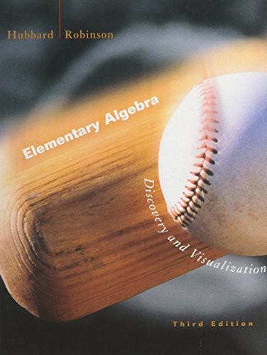 Elementary Algebra Discovery And Visualization With Hm Cubed Cd Plus Dvd 3rd Edition