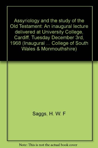 Assyriology and the study of the Old Testament
