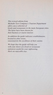 Michelin Red-Main Cities Europe 1986