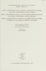 Late- and postglacial oscillations of glaciers