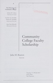Community College Faculty Scholarship