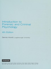 Introduction to forensic and criminal psychology