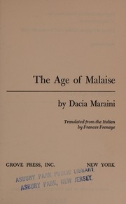 The age of malaise