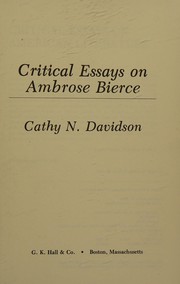 Critical essays on Ambrose Bierce